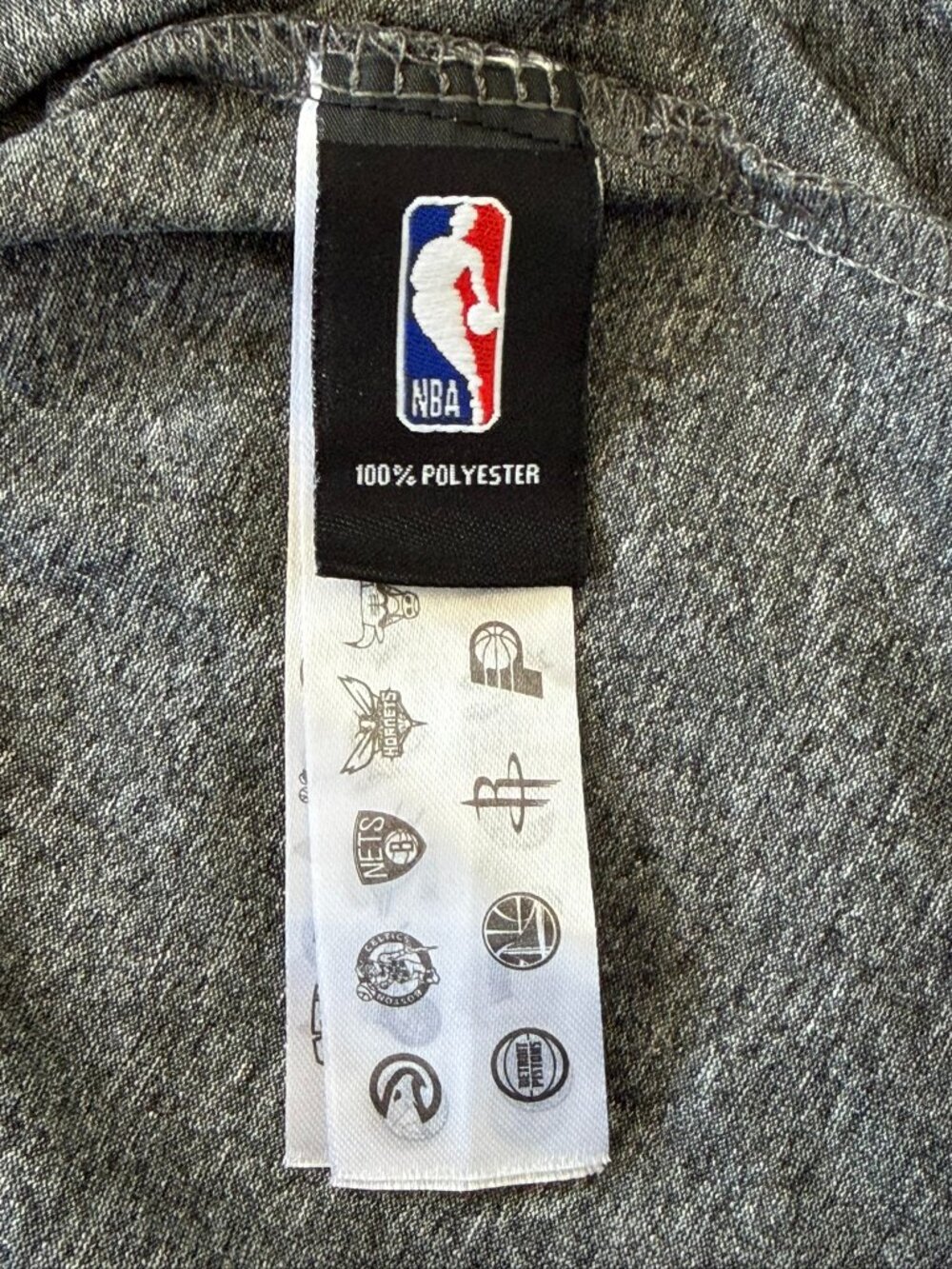 UNK NBA Los Angeles Lakers Quarter Zip Mock Neck Pullover Shirt Gray Heather XXL - Picture 5 of 9